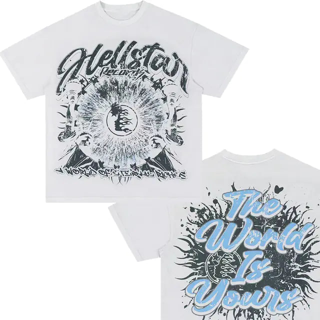 Hellstar Casual Cotton T-Shirt for Men and Women