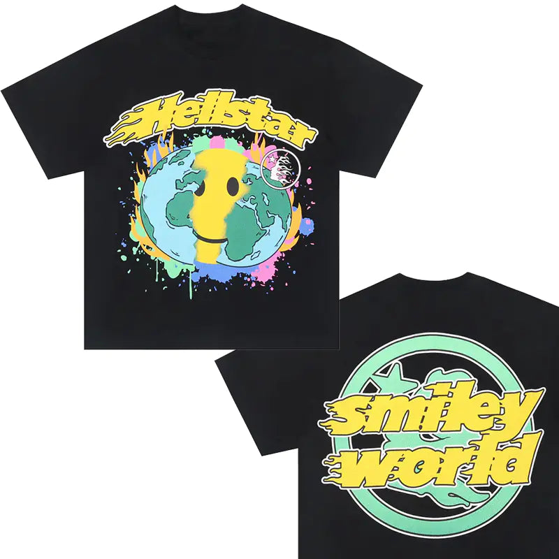 Hellstar Casual Cotton T-Shirt for Men and Women