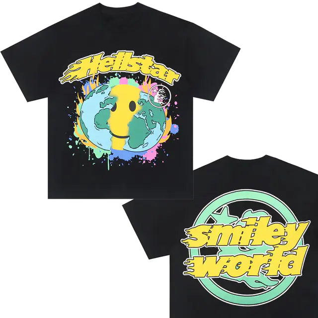 Hellstar Casual Cotton T-Shirt for Men and Women